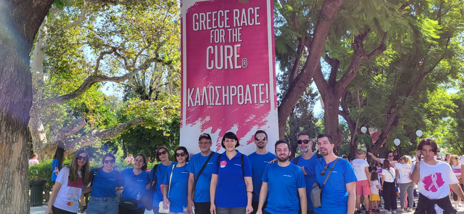 The MindWave team at Greece Race for the Cure in Athens