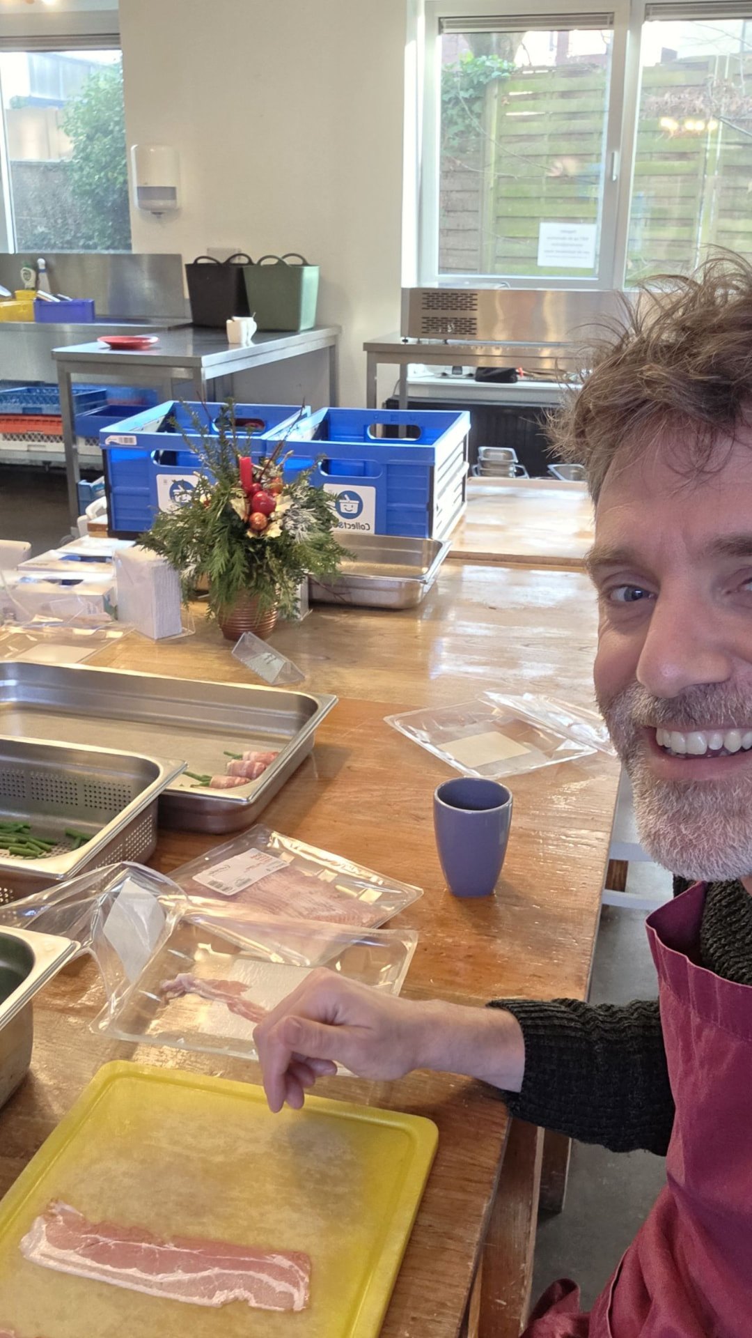 Our CEO, Johan, in the social restaurant of De Ruimtevaart